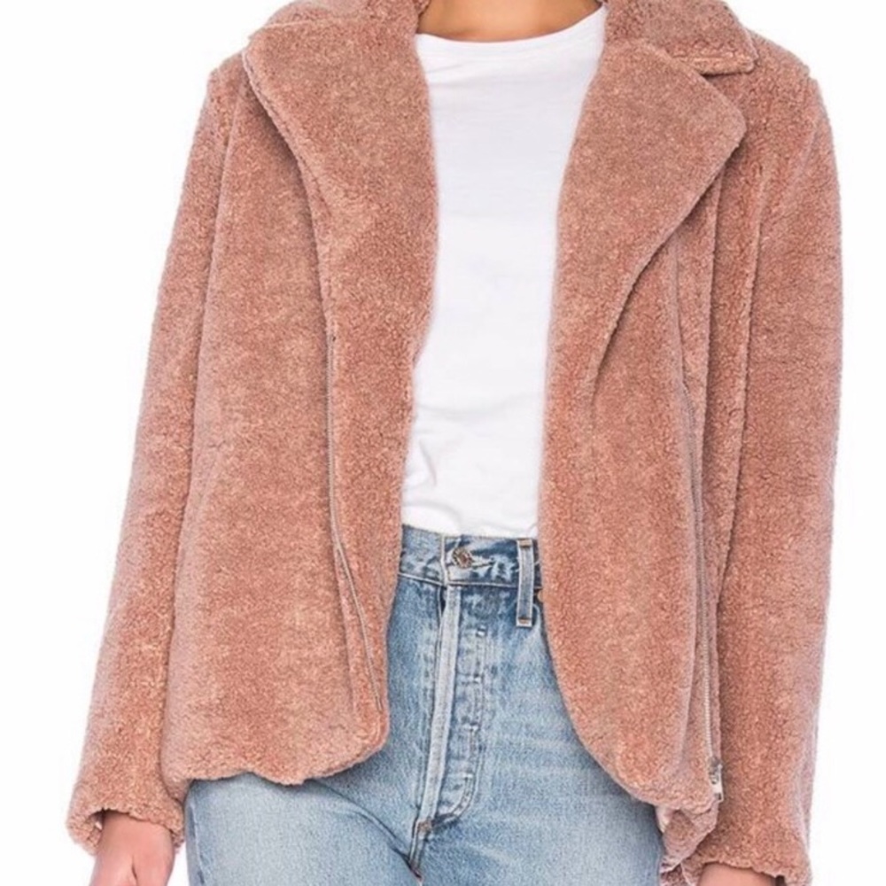 Minkpink shearling coat